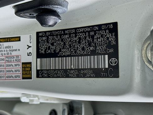 Used 2018 Toyota Prius Two w/ Prius Two Safety Plus Package FWD image 12