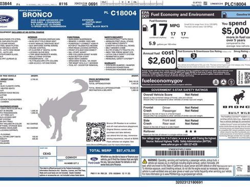 Used 2023 Ford Bronco Badlands AWD/4WD image 2