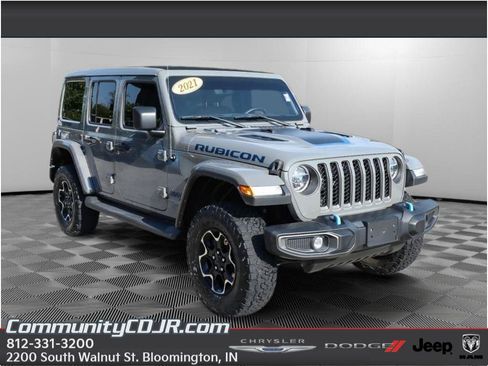 Used 2021 Jeep Wrangler Unlimited Rubicon 4xe w/ Cold Weather Group AWD/4WD image 1