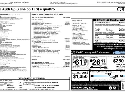 Used 2022 Audi Q5 e Premium Plus w/ Premium Plus Package image 4