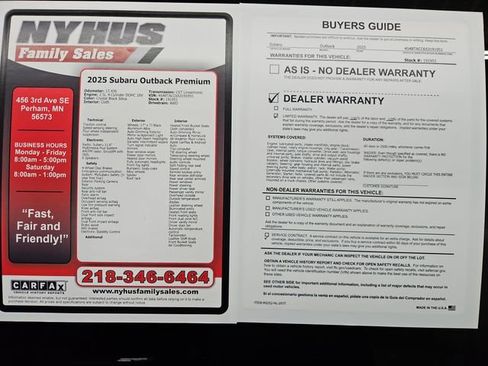 Used 2025 Subaru Outback Premium AWD/4WD image 44