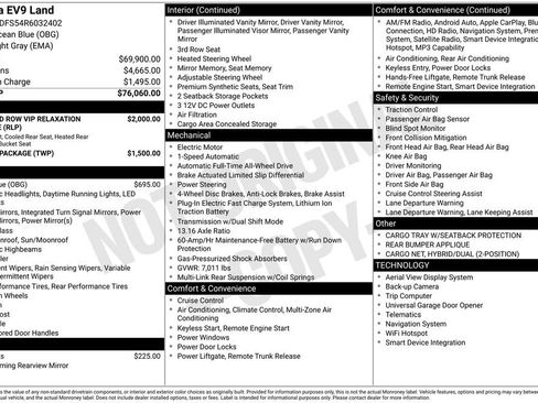 Certified 2024 Kia EV9 Land AWD/4WD image 10