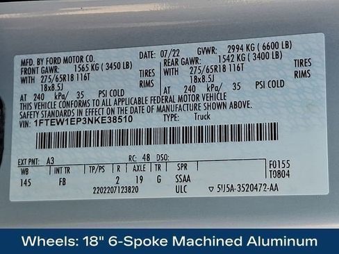 Used 2022 Ford F150 XLT w/ Equipment Group 302A High image 40