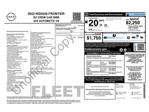 Used 2022 Nissan Frontier SV RWD image 3
