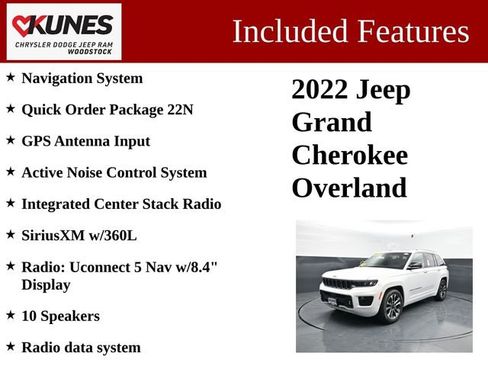 Used 2022 Jeep Grand Cherokee Overland AWD/4WD image 3