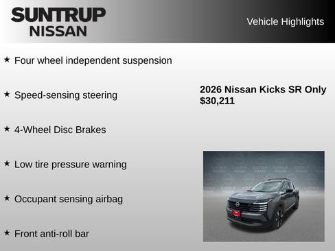 Used 2026 Nissan Kicks SR w/ Cold Weather Package AWD/4WD image 16