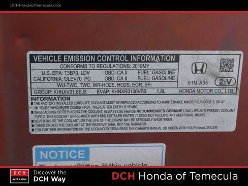 Certified 2019 Honda HR-V EX image 9