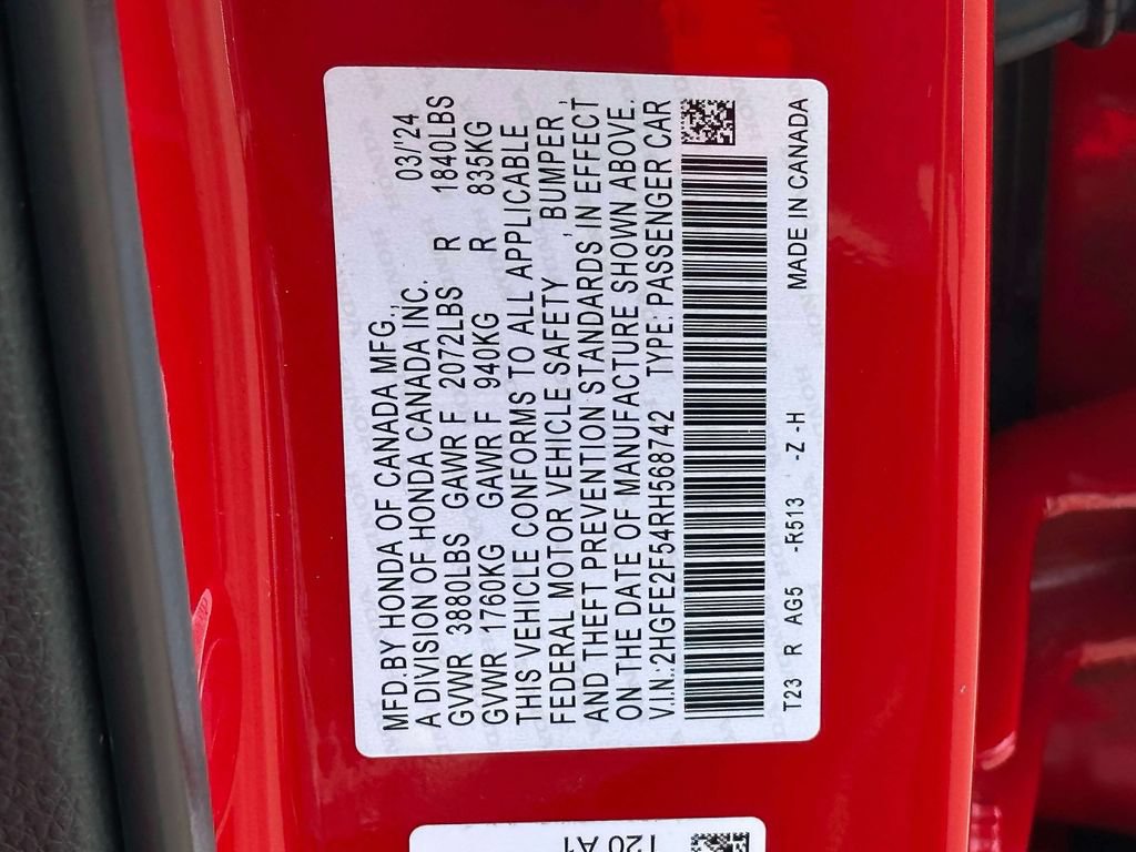 Certified 2024 Honda Civic Sport image 14