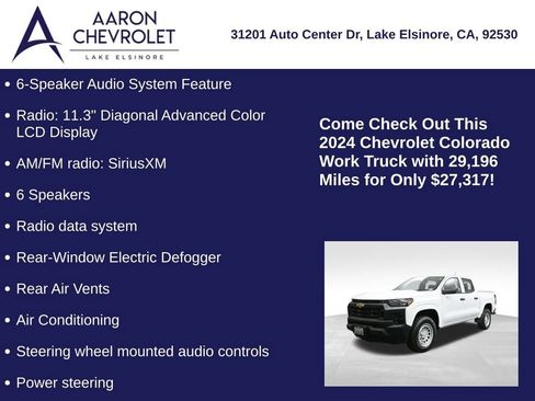Used 2024 Chevrolet Colorado W/T w/ WT Convenience Package image 10