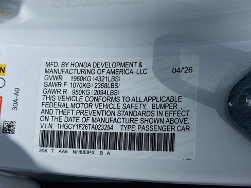 New 2026 Honda Accord LX image 29