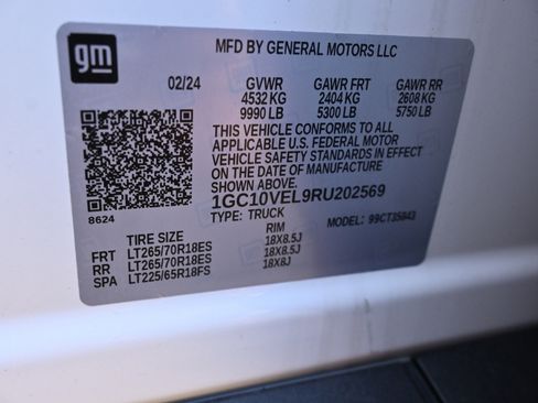 Used 2024 Chevrolet Silverado EV W/T image 34