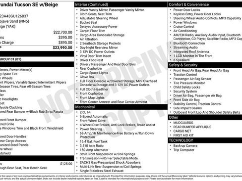 Used 2016 Hyundai Tucson SE image 2