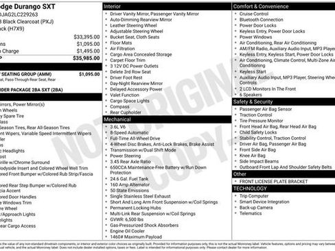 Used 2020 Dodge Durango SXT w/ 3rd Row Seating Group image 7