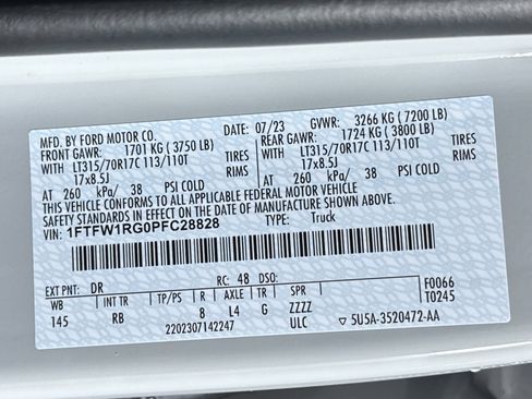 Used 2023 Ford F150 Raptor w/ Raptor Carbon Fiber Package image 32