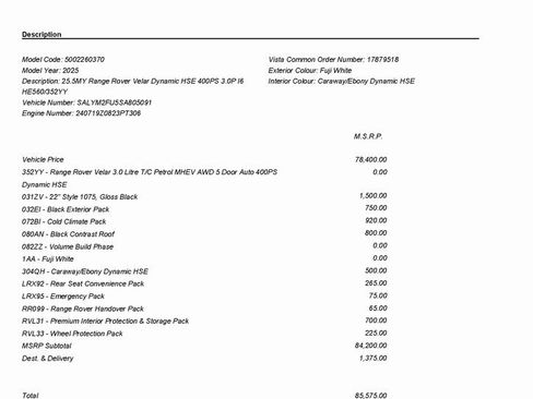 Used 2025 Land Rover Range Rover Velar Dynamic HSE image 3