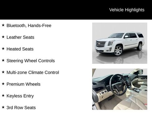 Used 2018 Cadillac Escalade ESV Premium Luxury AWD/4WD image 26