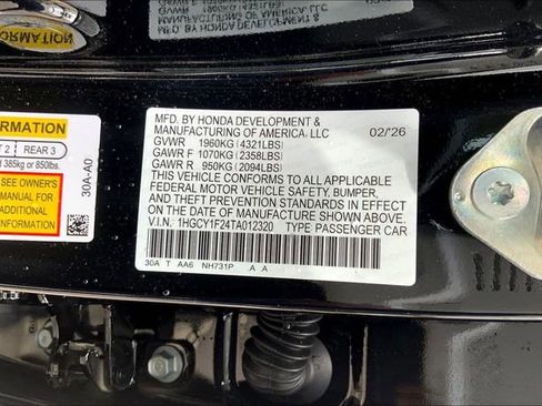 New 2026 Honda Accord LX image 13