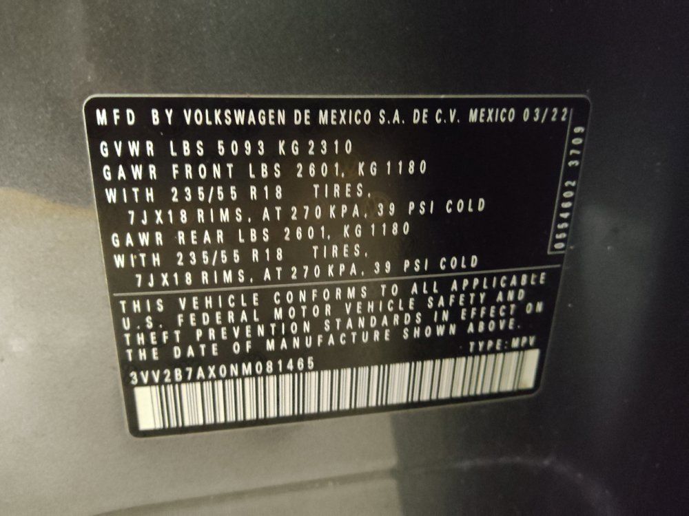 Used 2022 Volkswagen Tiguan SE AWD/4WD image 33