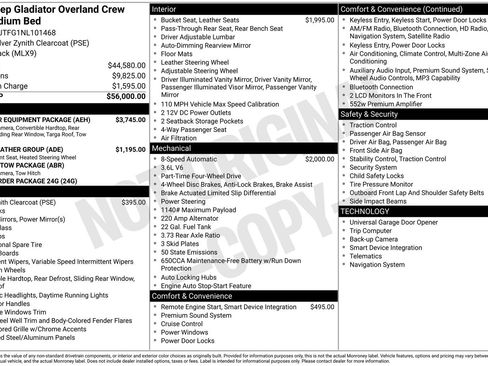 Used 2022 Jeep Gladiator Overland w/ Popular Equipment Package AWD/4WD image 40
