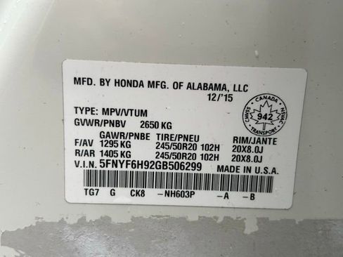 Used 2016 Honda Pilot Touring image 13