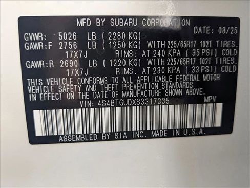 Used 2025 Subaru Outback Wilderness AWD/4WD image 18