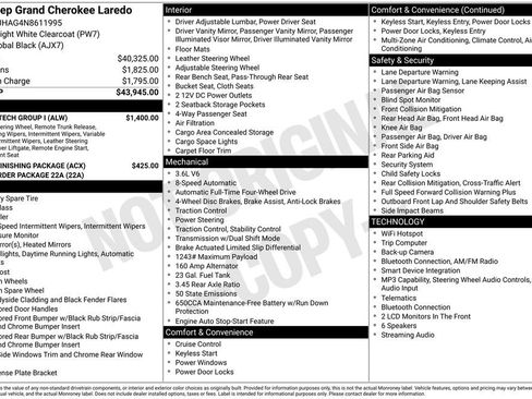 Used 2022 Jeep Grand Cherokee Laredo w/ Luxury Tech Group I AWD/4WD image 4