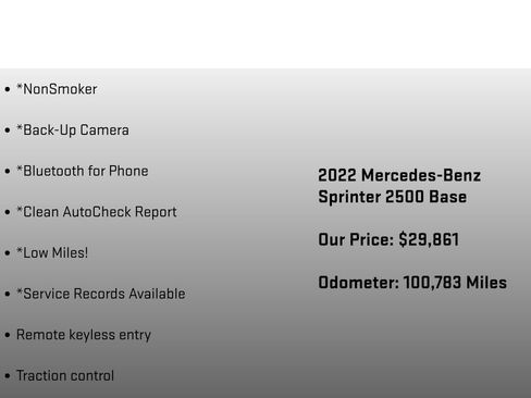 Used 2022 Mercedes-Benz Sprinter 2500 image 6