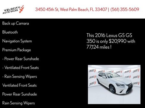 Used 2016 Lexus GS 350 AWD image 28