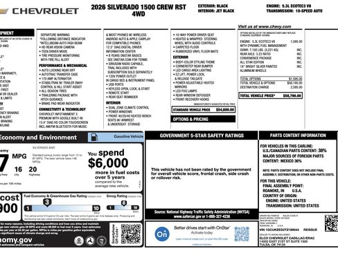 Used 2026 Chevrolet Silverado 1500 RST image 5