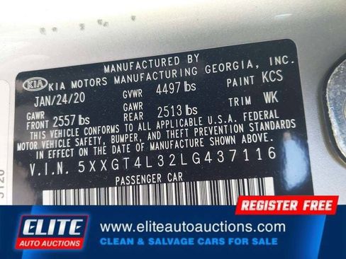 Used 2020 Kia Optima LX image 17