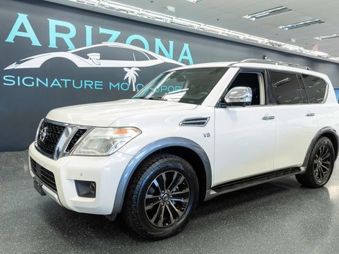 Used 2017 Nissan Armada Platinum w/ Captain Seat Package RWD image 1