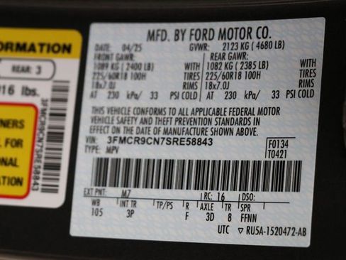 Used 2025 Ford Bronco Sport Outer Banks w/ Outer Banks Tech Package+ AWD/4WD image 31