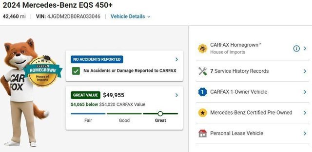 Certified 2024 Mercedes-Benz EQS 450+ SUV image 3