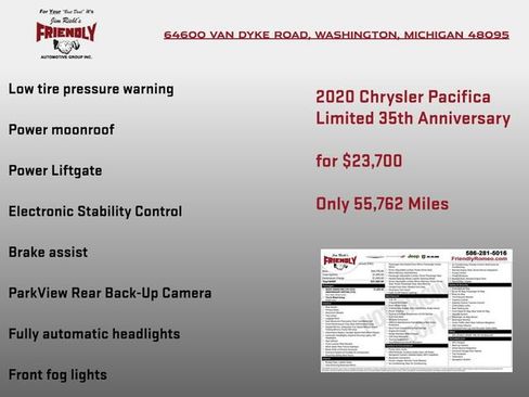Used 2020 Chrysler Pacifica Limited image 8