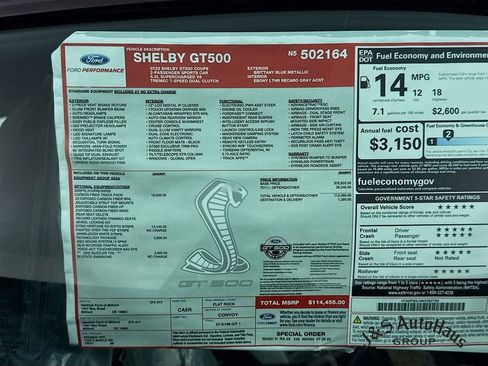 Used 2022 Ford Mustang Shelby GT500 w/ Carbon Fiber Track Pack image 49