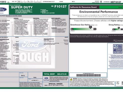 Used 2022 Ford F350 Lariat w/ Lariat Ultimate Package image 6