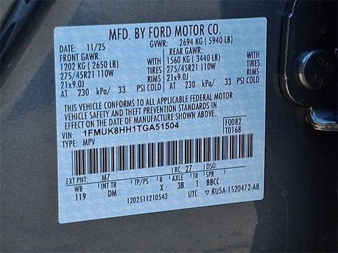 New 2026 Ford Explorer Platinum w/ LUX Leather Package image 19