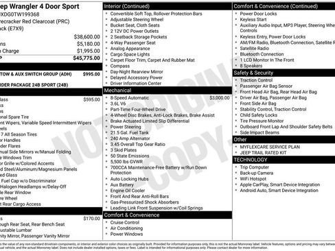 New 2026 Jeep Wrangler Unlimited Sport AWD/4WD image 5