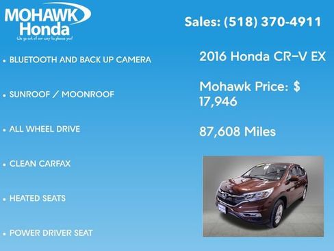 Used 2016 Honda CR-V EX image 7