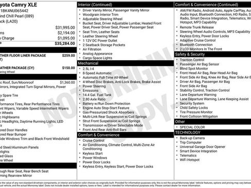 Certified 2022 Toyota Camry XLE AWD/4WD image 33