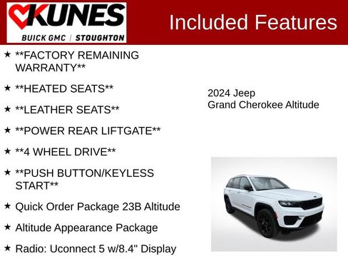 Used 2024 Jeep Grand Cherokee Altitude AWD/4WD image 3