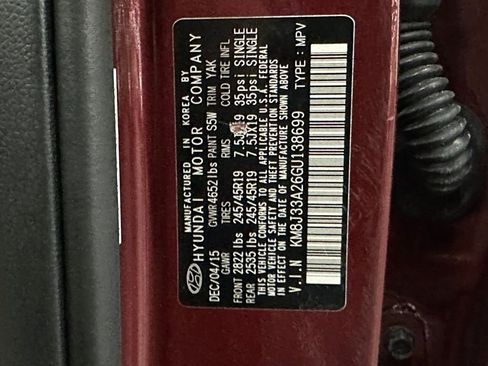 Used 2016 Hyundai Tucson Limited w/ Option Group 03 FWD image 34