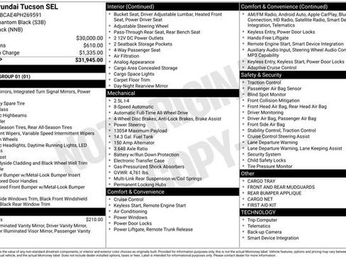 Certified 2023 Hyundai Tucson SEL AWD/4WD image 10