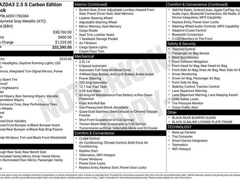 Used 2025 MAZDA MAZDA3 Carbon image 14