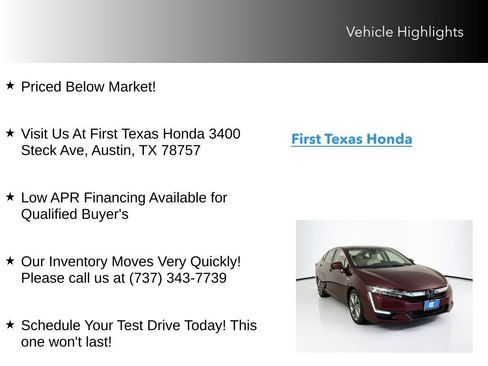 Used 2018 Honda Clarity Touring image 10