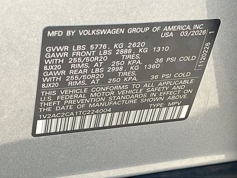 New 2026 Volkswagen Atlas Cross Sport SEL R-Line AWD/4WD image 30