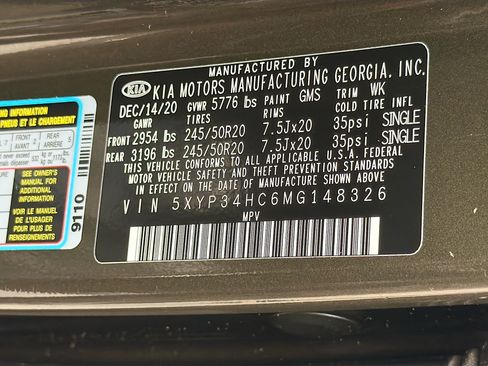 Used 2021 Kia Telluride EX w/ EX Premium Package FWD image 43
