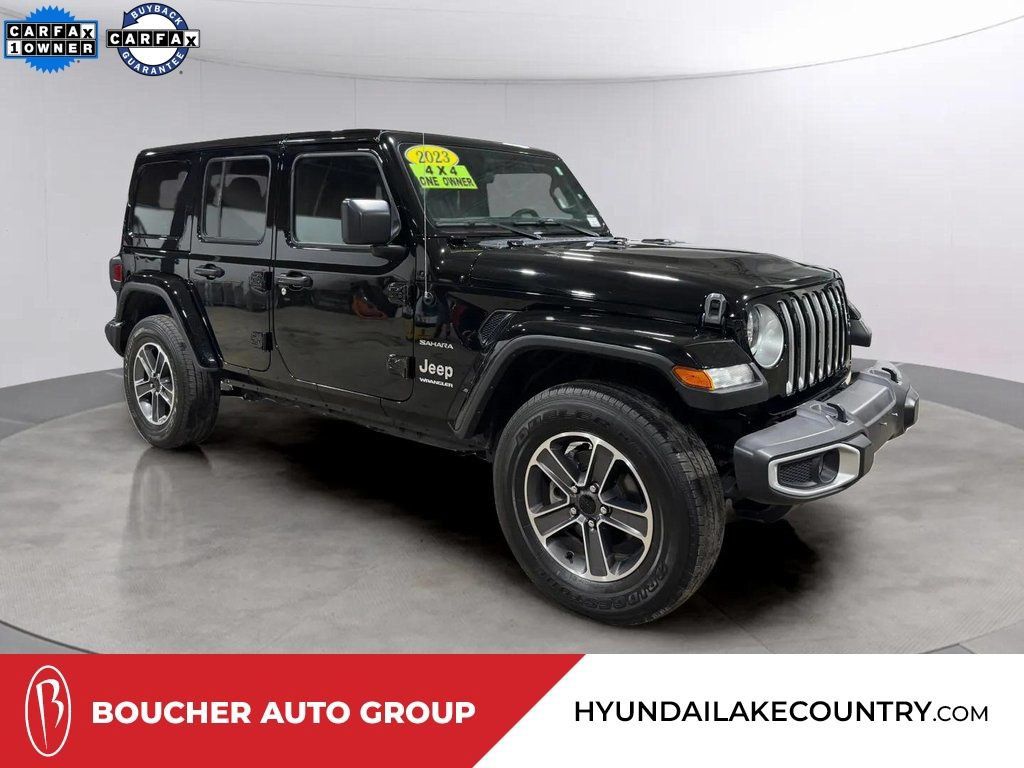 Used 2023 Jeep Wrangler Unlimited Sahara AWD/4WD image 1