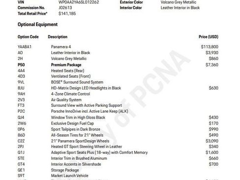Certified 2025 Porsche Panamera 4 AWD/4WD image 6