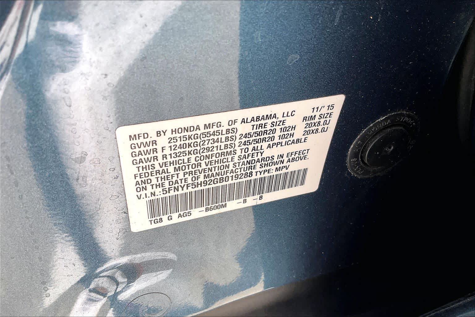 Used 2016 Honda Pilot Touring image 35